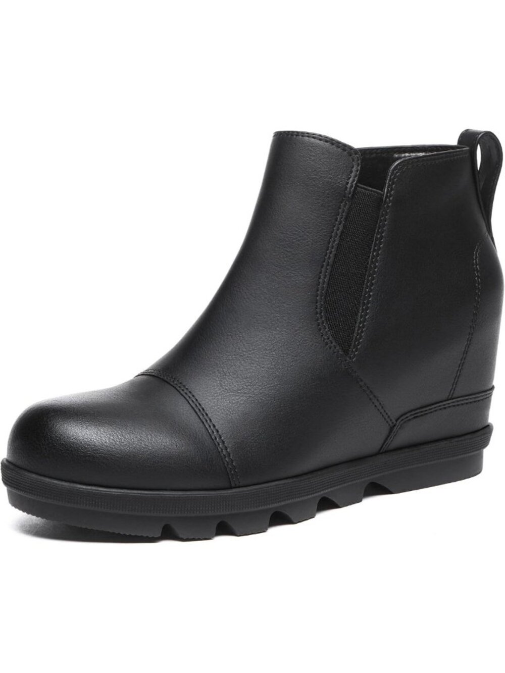 Comfortable Women's Wedge Ankle Boots | Stylish Slip-On Booties for All-Day Wear